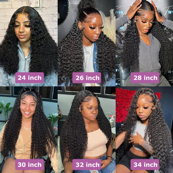 24 Inch 13X6 Lace Front Wigs Human Hair 200 Density Deep Wave Lace Front Wigs Human Hair 13X6 Deep Wave HD Frontal Wigs for Women Pre Plucked (13X6 Deep Wig, 24 Inch) - Image 7
