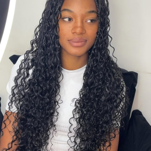 13X4 HD Lace Front Wigs Human Hair Deep Wave 44 Inch Glueless Wigs Human Hair Wet and Wavy 180 Density Lace Frontal Wigs Human Hair Closure Wig Human Hair for Women Natural Black