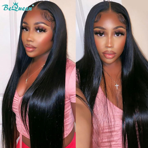 13X4 Lace Front Wigs Human Hair 150 Density Glueless Pre Plucked Brazilian Body Wave Human Hair Wigs for Black Women Lace Closure Wigs Human Hair with Baby Hair Bleached Knots Natural Black (13X4 Transparent, 30Inches) - Image 7