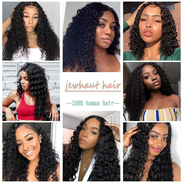 13X4 Deep Wave Lace Front Wigs Human Hair Wigs for Black Women Lace Front Glueless Wigs Human Hair Pre Plucked with Baby Hair Deep Curly Lace Frontal Wigs Human Hair 180% Density 22 Inch - Image 6