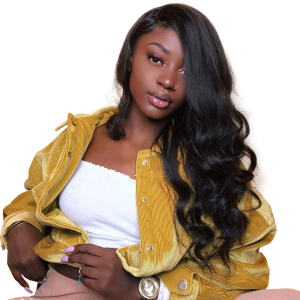 Hair Lace Front Wigs Brazilian Body Wave Human Hair Wigs for Black Women Pre Plucked Hairline 150% Density 13X4 Lace Front Wigs with Baby Hair Natural Color (18Inch)