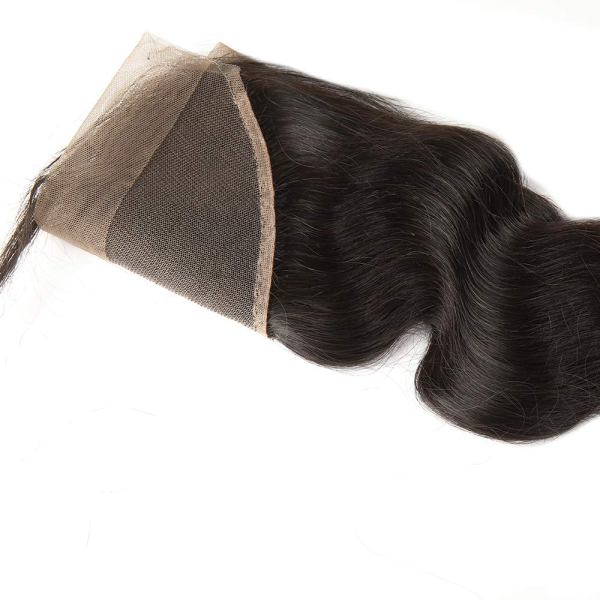 13X4 Lace Frontal Closure Ear to Ear Brazilian Virgin Remy Human Hair with Baby Hair Three Parts Body Wave Hair Frontal Natural Color 12 Inch - Image 6