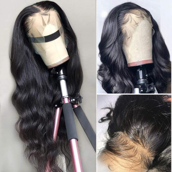 13X4 Lace Frontal Wigs Human Hair Body Wave 100% Unprocessed Brazilian Virgin Human Hair Wigs for Black Women 200% Density (20 Inch) - Image 2