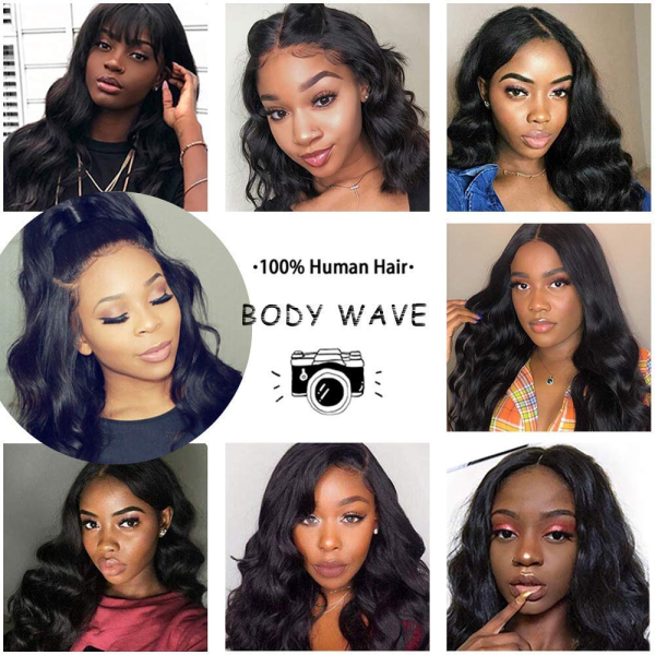 13X4 Lace Frontal Wigs Human Hair Body Wave 100% Unprocessed Brazilian Virgin Human Hair Wigs for Black Women 200% Density (20 Inch) - Image 6